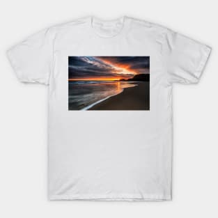 Dawn Over Seaham Harbour Beach T-Shirt